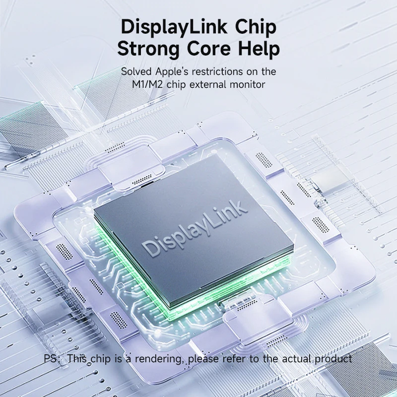 Hagibis-Adaptador de pantalla 4K USB-C/USB 3,0 a HDMI Dual, Compatible con Apple M1 M2, Windows Mac, DisplayLink, Chip DL6950 - imagen 4