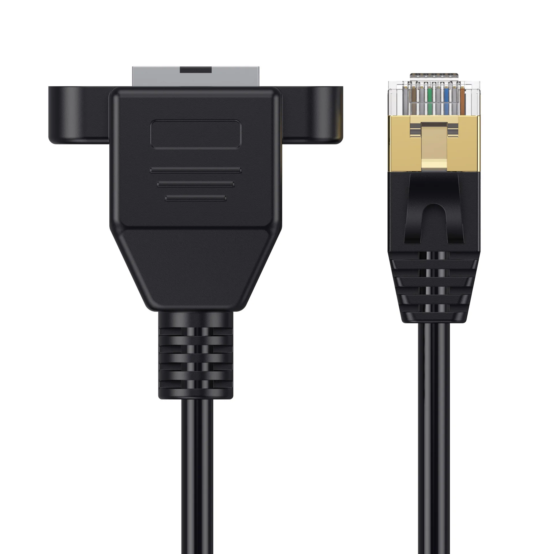 Cable Ethernet Cat8 40Gbps SSTP UTP Cable de red RJ45 para enrutador PC PS4 TV portátil - Cable Lan Cat7 con tornillo para la oreja - imagen 5