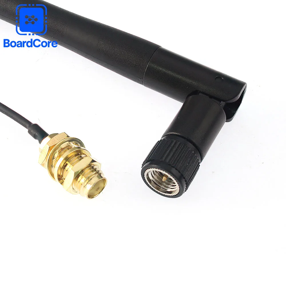 Antena 2,4G Wifi 2,4 GHz RP-SMA enrutador inalámbrico macho + 16cm PCI U.FL IPX a RP SMA Cable flexible macho ESP8266 ESP32 - imagen 4