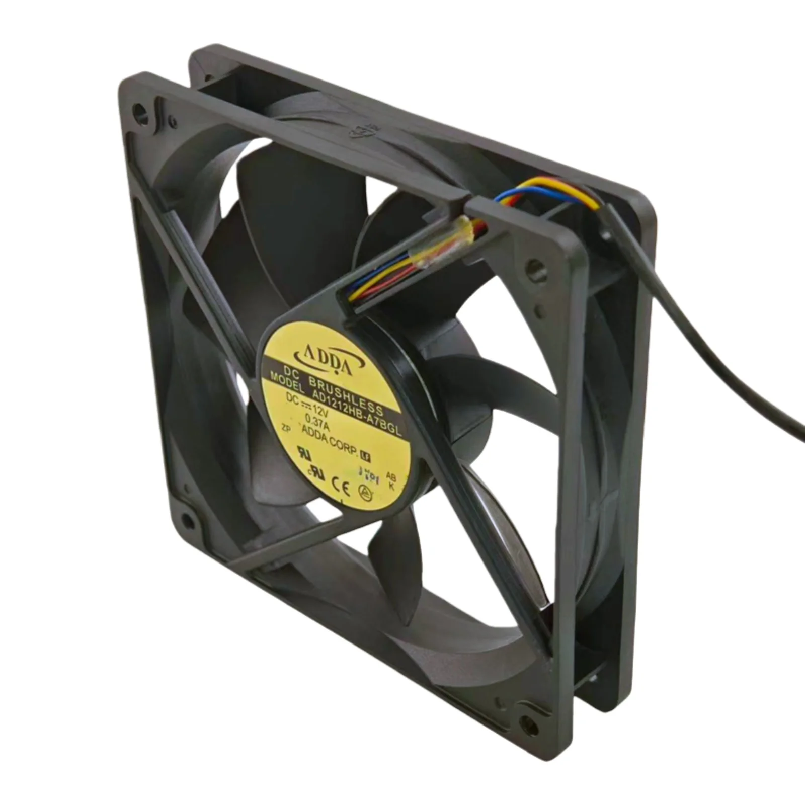 Para ADDA Original AD1212HB-A7BGL DC 12V 0.37A 12025 120x120x25mm ventilador de refrigeración de doble bola 85.2CFM ventilador Industrial de alto flujo de aire