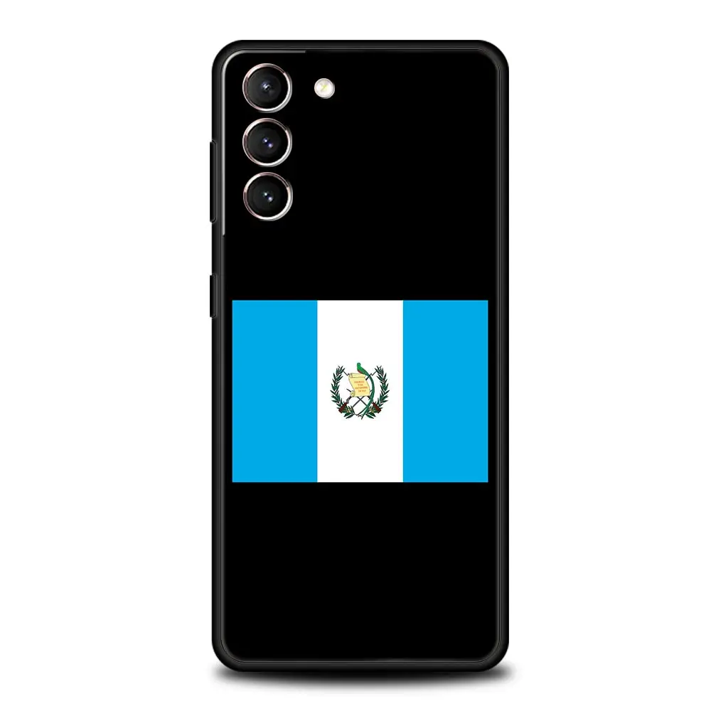 Funda de teléfono con bandera de Guatemala para Samsung Galaxy S25 Edge S24 S23 S22 S20 Ultra S21 FE 5G S10 Plus, funda suave de TPU - imagen 2