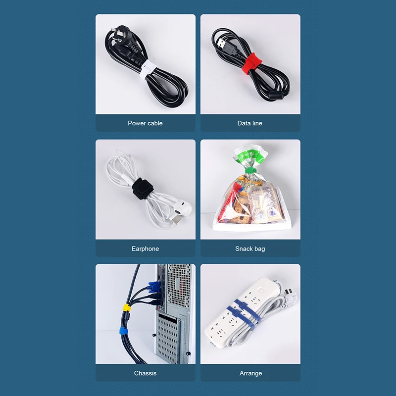 ONTi-Bridas para cables de nailon liberables, tipo T, reutilizables, tipo T, para cables de alimentación, organización y fijación de cables de red, 1000 piezas - imagen 4