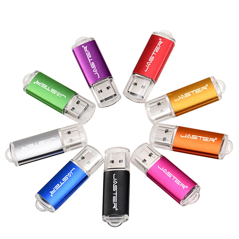 JASTER 10 unids lote Memory Stick 128GB llavero USB Flash Drive 64GB para ordenador portátil Pen Drive 32GB plástico Mini regalo creativo 16GB - imagen 4