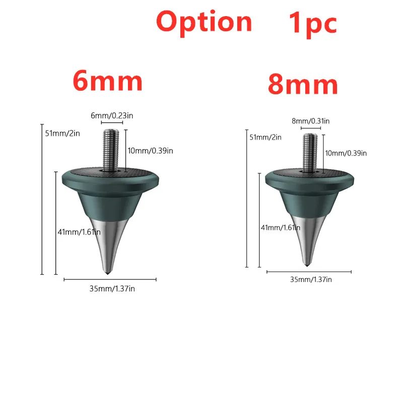 Altavoz de aluminio con rosca M6 M8, picos de Audio Hifi, Monitor de AMP, instrumento, soporte de aislamiento de Subwoofer, pies, altura de cono ajustable - imagen 4