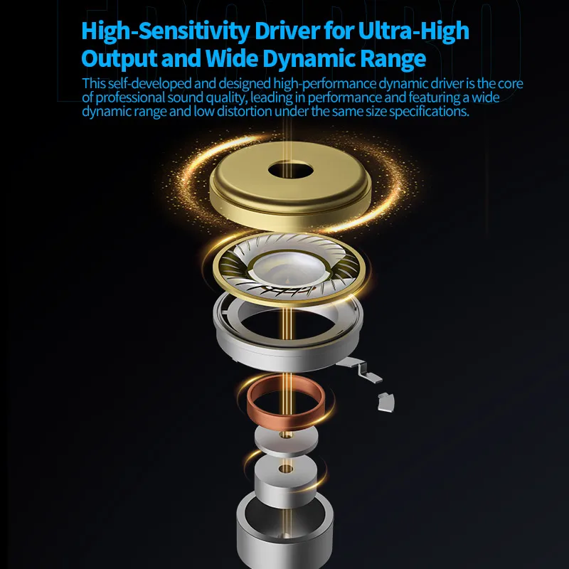 Nuevo KZ EDC PRO HIFI, el mejor auricular intrauditivo con cable, controladores dinámicos grandes, auriculares con Monitor y Cable de Audio desmontable - imagen 4