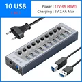 10 USB and EU Plug