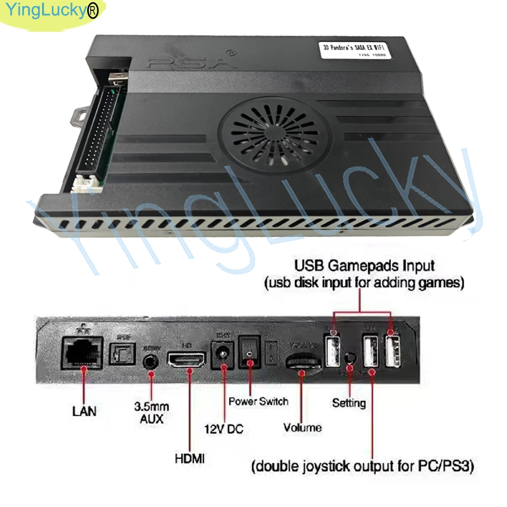 JAMMA-consola de juegos Arcade neo geo s812, placa PCB de 128G, 40P, Joystick de 5 pines, Compatible con VGA y HDMI - imagen 4