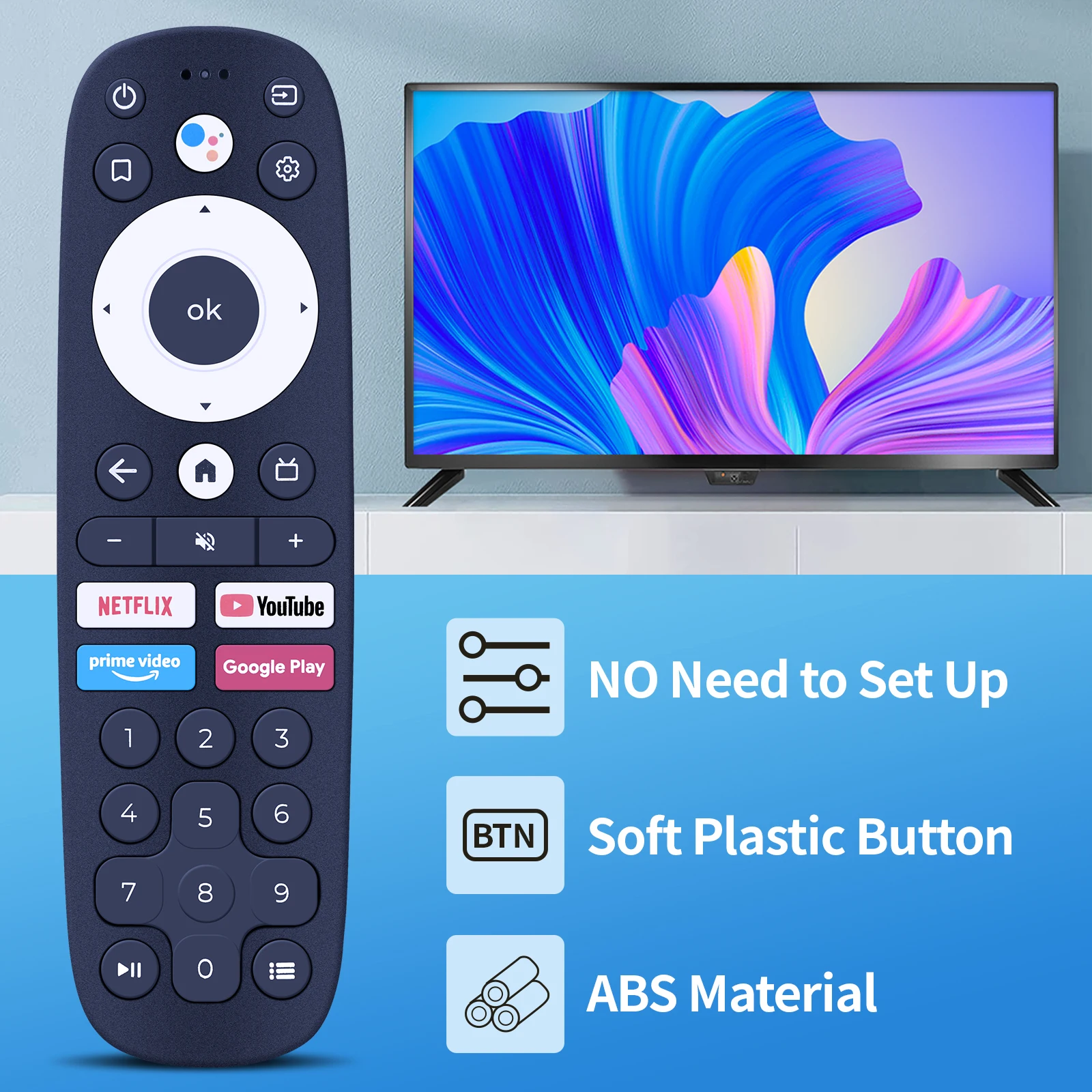 Control remoto por voz para Gazer, 32 ", HD, MetaSmart, edición en vivo, UA, TV32-HS3BLEUA - imagen 3
