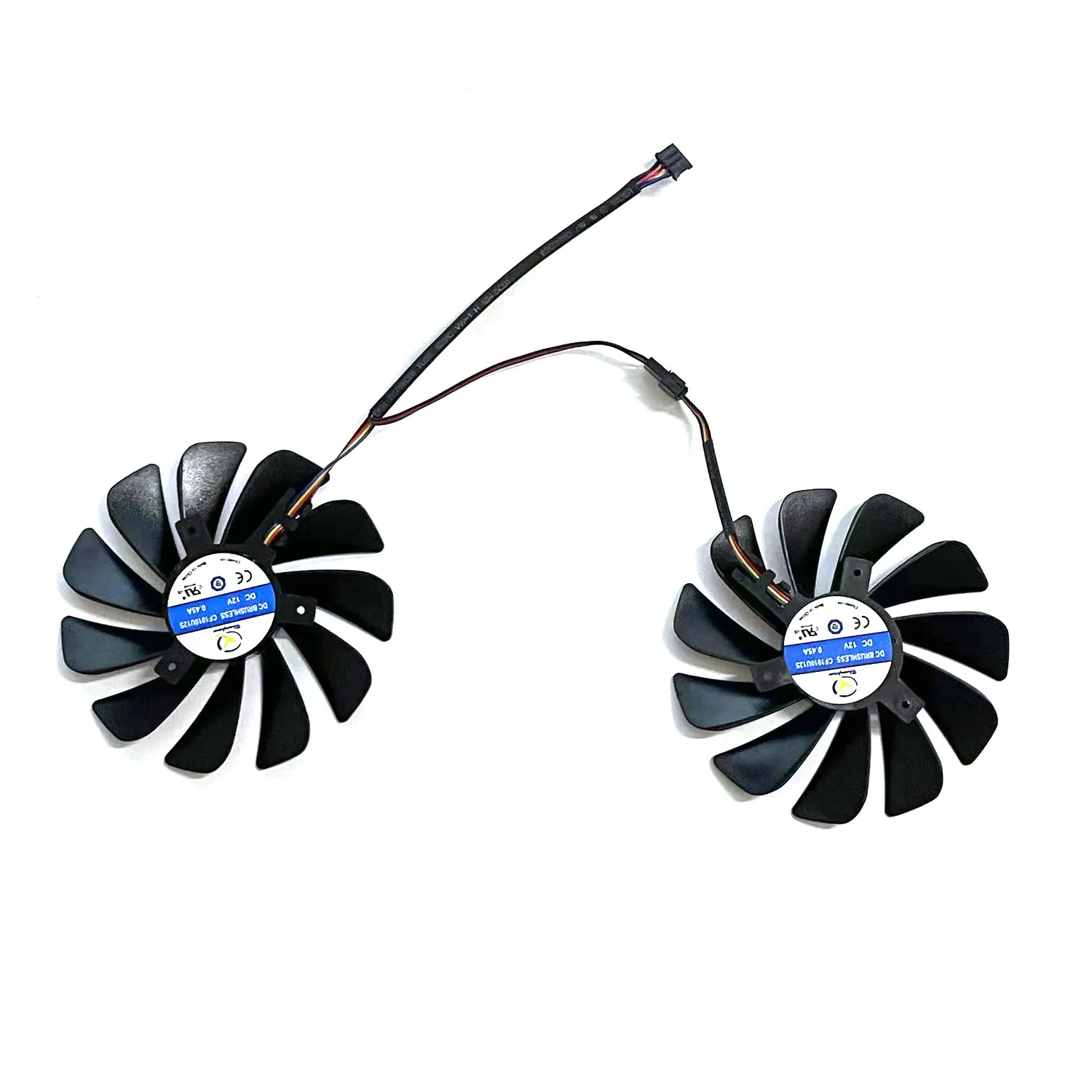 95MM 4PIN CF1010U12S ventilador GPU de repuesto DIY para tarjeta gráfica ASROCK Arc A750 A580 Challenger OC - imagen 4