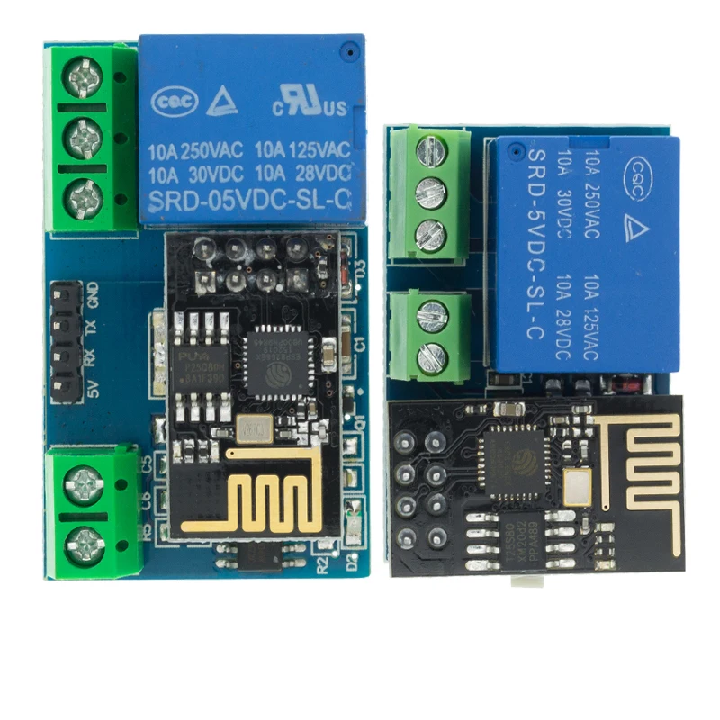 Módulo de relé WiFi ESP8266 ESP-01 ESP-01S 5V, interruptor de Control remoto en casa inteligente, aplicación de teléfono, módulo WIFI inalámbrico para ARDUINO