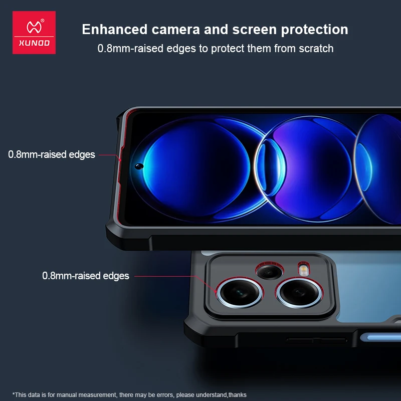 Xundd-funda a prueba de golpes para Redmi Note 12 Pro, carcasa protectora transparente, Airbag, Redmi Note 12S 12 Pro Plus Pro + - imagen 3