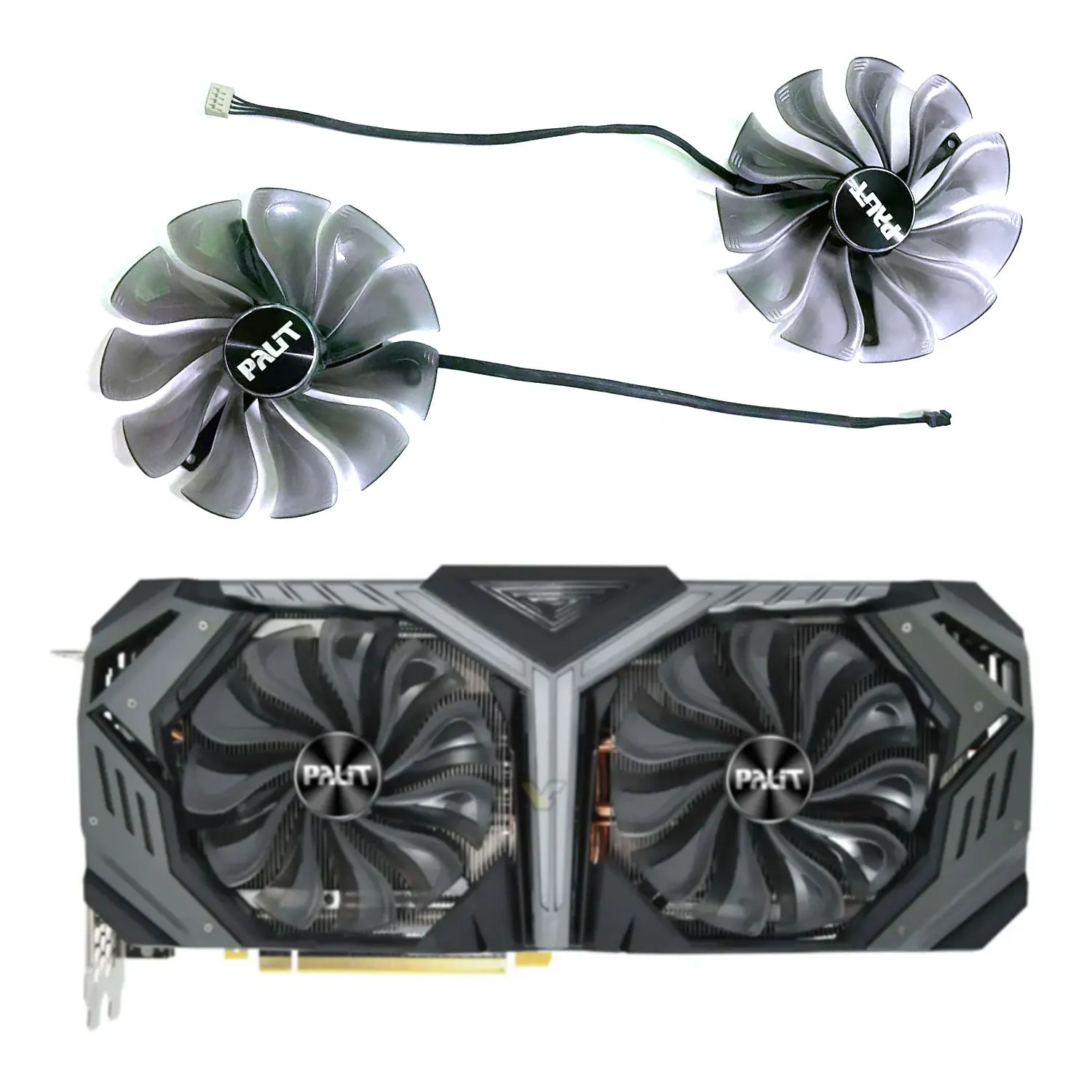 VENTILADOR GPU GAA8S2U FD10015H12S RTX2080, 95mm, 4 pines, para Palit RTX 2060 2070 2080, Enfriador de tarjetas gráficas Super Jetstream