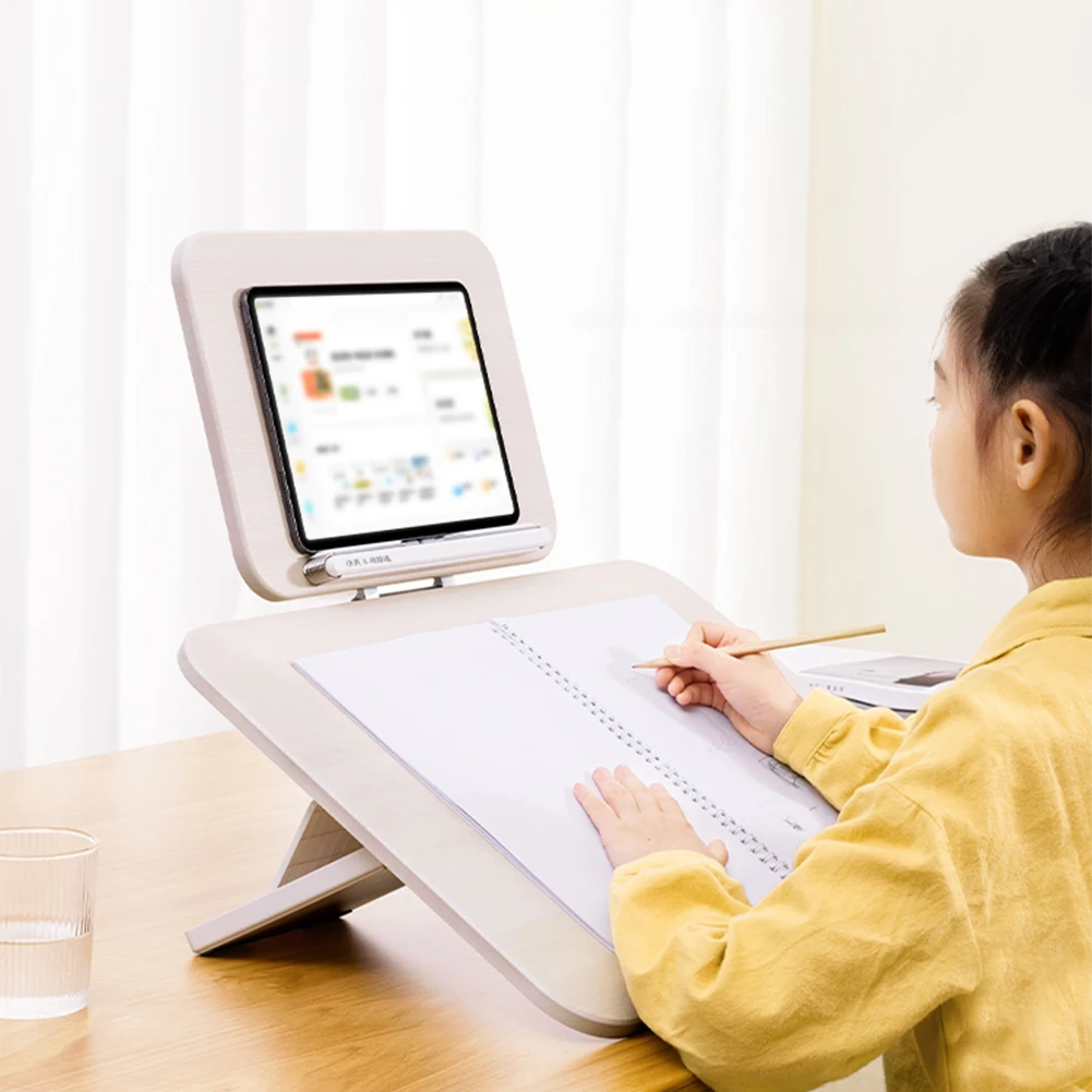 Soporte para libros, estante de lectura de doble capa, estantería de lectura para niños, escritura de escritorio, corrección de postura sentada, soporte para libros con imágenes