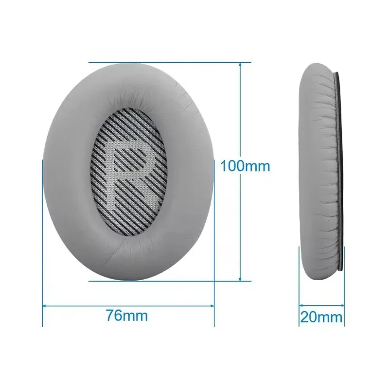 La tela de cojín para los oídos y la espuma viscoelástica mantiene el interior de los auriculares limpia y filtra las impurezas para Bose QC35 QC2 Qc25 Qc15 AE2 - imagen 2