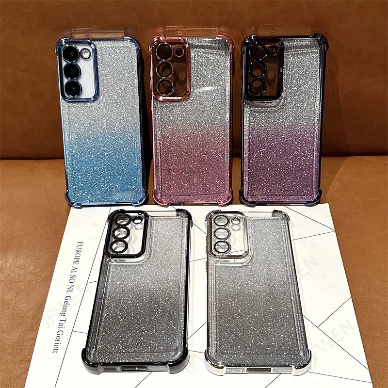 Glitter Shockproof Case For Samsung Galaxy A53 A13 A23 A33 A73 A03 Core A03S A54 A14 A24 A34 A04 A04S A04E Soft TPU Back Cover - imagen 3