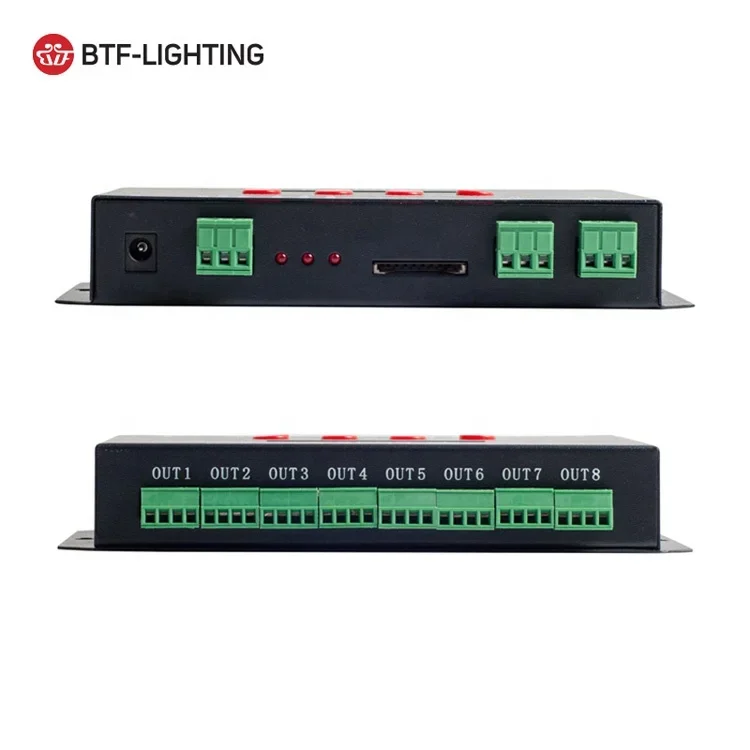 La solución de iluminación inteligente sin conexión 8 puertos tarjeta Sd llevó el controlador K-8000C - imagen 4