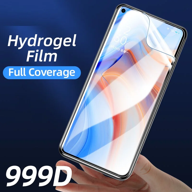 Película de hidrogel para móvil, Protector de pantalla para OPPO Reno 8T, 7 Z, 6, 5, 8 Pro Plus, Find X3, X5 Lite, A17, A52, A72, A92, A96, A97, A98, 3-5 piezas - imagen 2