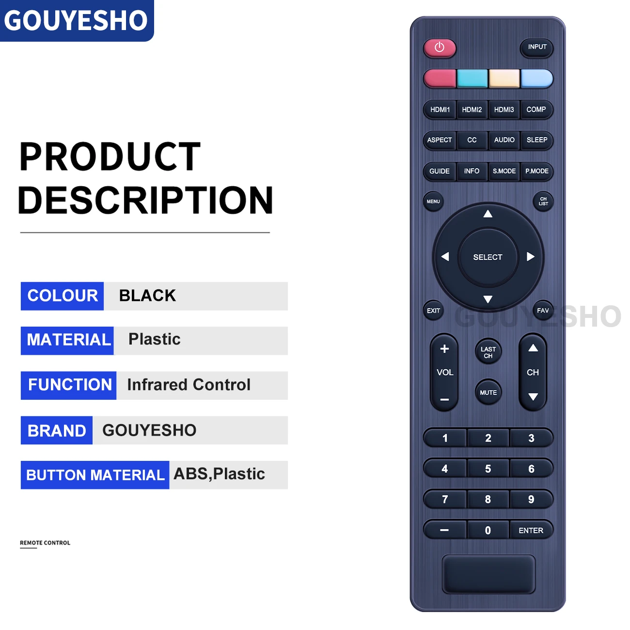 Mando a distancia 504Q4836101 para Hitachi 4K ULTRA LED HDTV 32C11 40C301 40C311, novedad - imagen 5