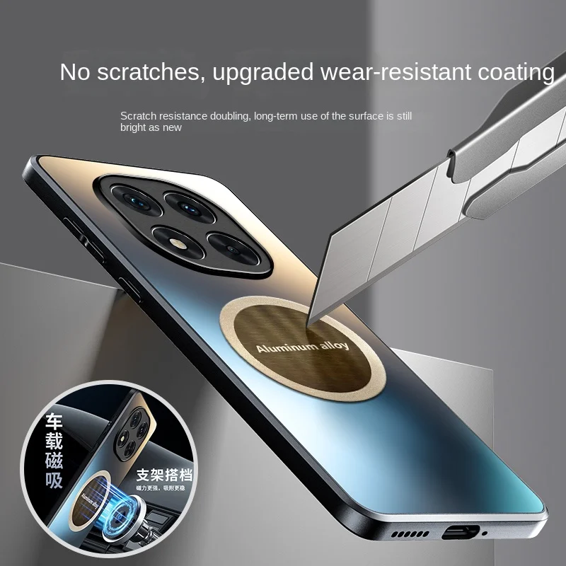 Funda dura para Xiaomi Redmi Note 14 13 Pro Plus, carcasa trasera protectora magnética mate para Redmi Note 14 14pro - imagen 3