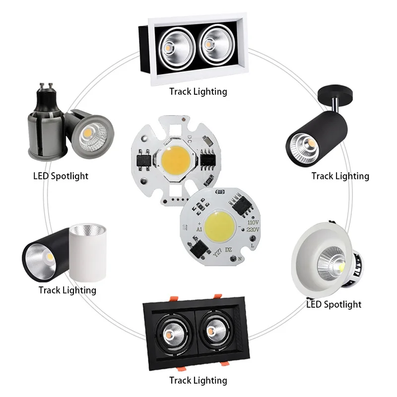 Chip LED COB 10W 20W 30W 50W 220V IC inteligente sin necesidad de controlador 3W 5W 7W 12W bombilla LED para foco de luz de inundación iluminación Diy - imagen 4
