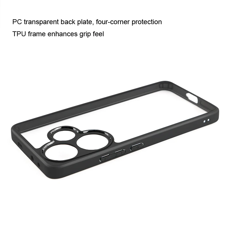 Para Xiaomi Poco F6 funda de lujo de silicona Tranperant TPU funda Xiaomi Poco F6 Pro funda protectora de teléfono a prueba de golpes funda Poco F6 - imagen 5