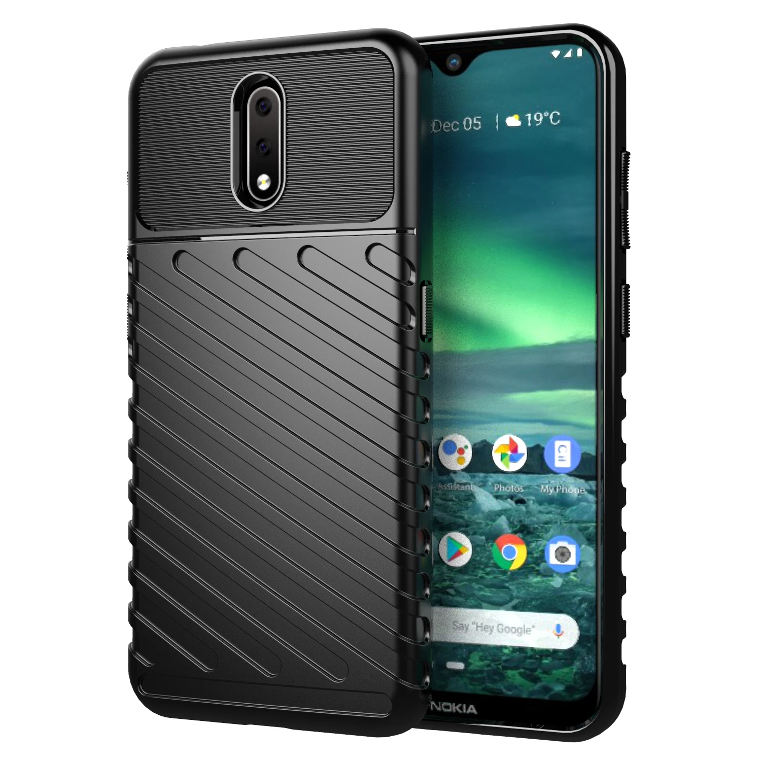 Funda de silicona a prueba de golpes para Nokia 2,3, carcasa de lujo - imagen 4