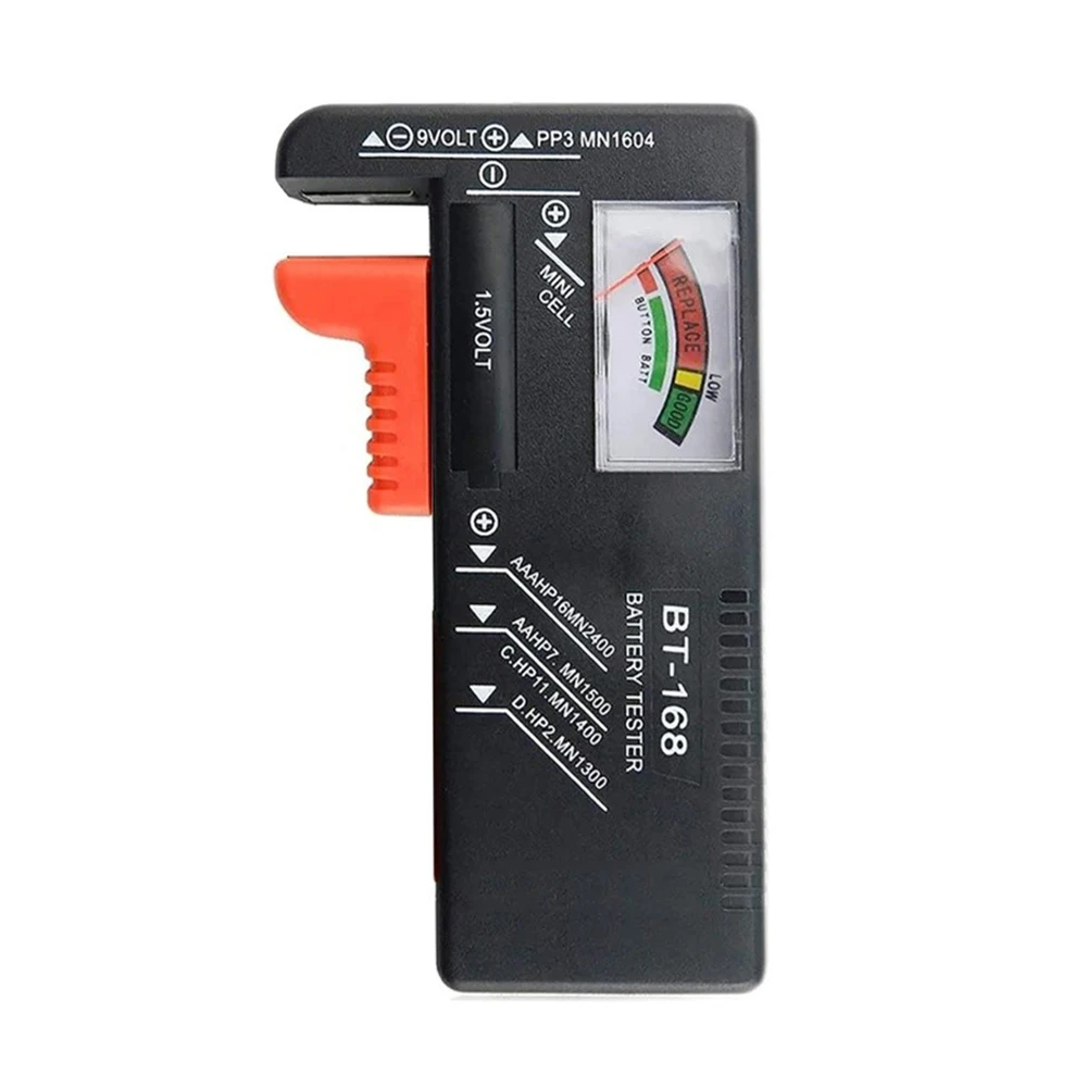 Probador de batería Universal de BT-168 /BT-168D, Detector de comprobación de capacidad de batería para Pila de botón AA /AAA/C/D/9V/1,5 V - imagen 4