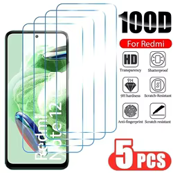 Protector de pantalla HD de 5 uds para Xiaomi Redmi Note 9 10 11 12 13 Pro 10S 11S vidrio templado para POCO X3 Pro X4 X5 X6 F3 F4 F5