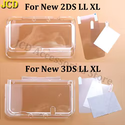 Carcasa Transparente para Nintendo 2DS/3DS XL – Protección LCD