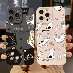 Funda Xiaomi y POCO de TPU con Diseño de Gato Animado