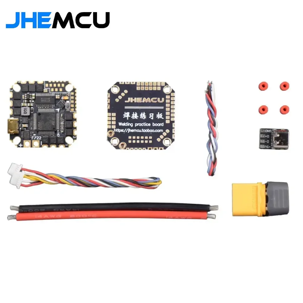 JHEMCU GHF722AIO-HD 40A AIO controlador de vuelo F722 FC Baro OSD BlackBox 40A 4 en 1 ESC 2-6S para RC FPV Freestyle Cinewhoop Drone - imagen 5