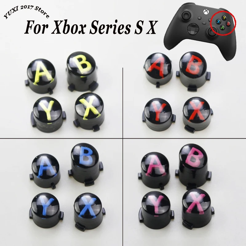 1 Juego de botones de controlador ABXY adecuados para reparación y reemplazo de botones Xbox Series S/X