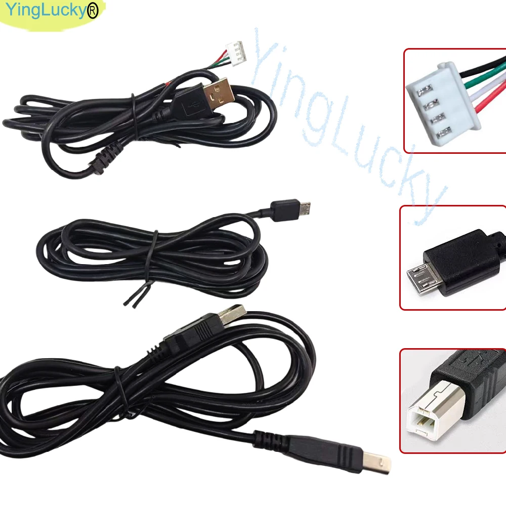 Cable USB de retardo cero Cable USB de 4 pines USB a tipo C para Arcade Codificador USB de retardo cero Placa de Control Raspberry Pi 1 Uds - imagen 2