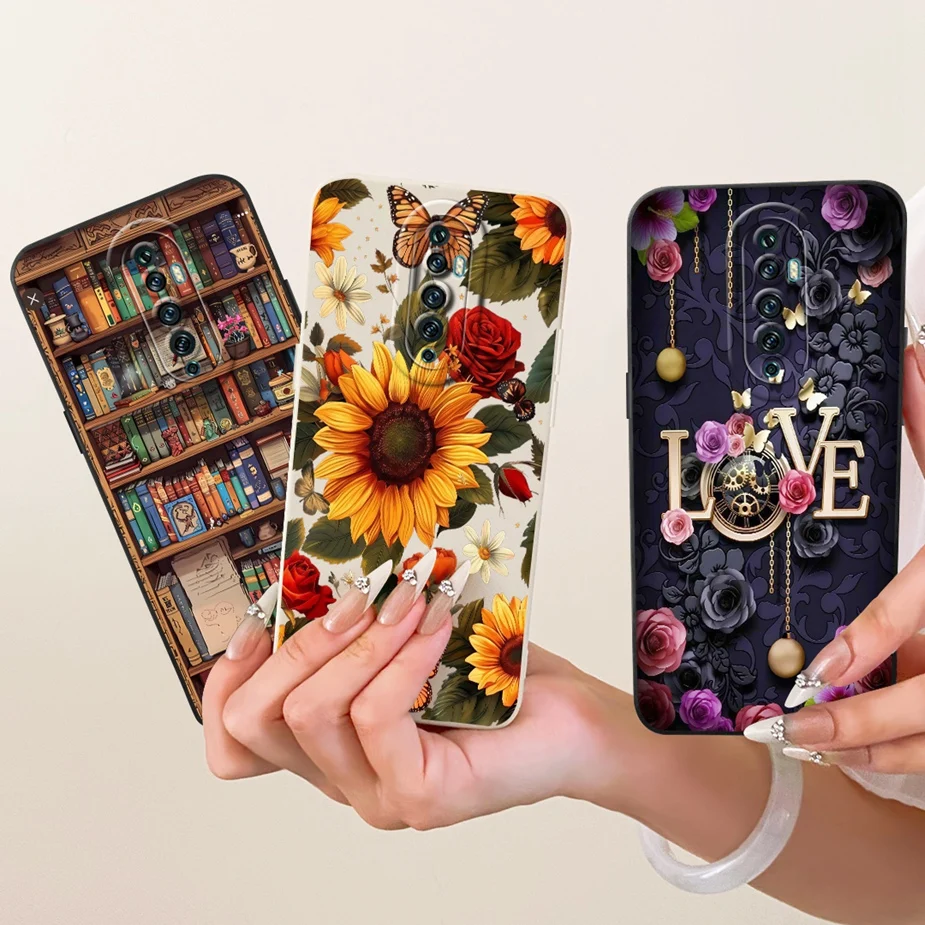 Para Oppo Reno 2 2F 2Z funda bonita de gato pato cubierta de dibujos animados a prueba de golpes funda de teléfono para Oppo Reno2 F Z Reno2F Reno2Z Fundas suaves parachoques - imagen 4