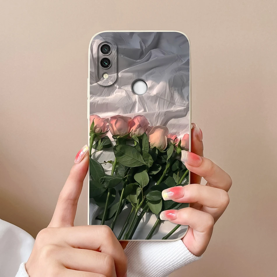 Para Redmi Note 7 Pro 7S Funda bonita de dibujos animados suave Funda trasera de silicona líquida para Xiaomi Redmi Note7 Pro Funda parachoques de alta calidad - imagen 5