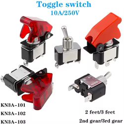 Interruptor de Palanca KN3A-101 2 Pines ON-OFF 10 A 250 V AC