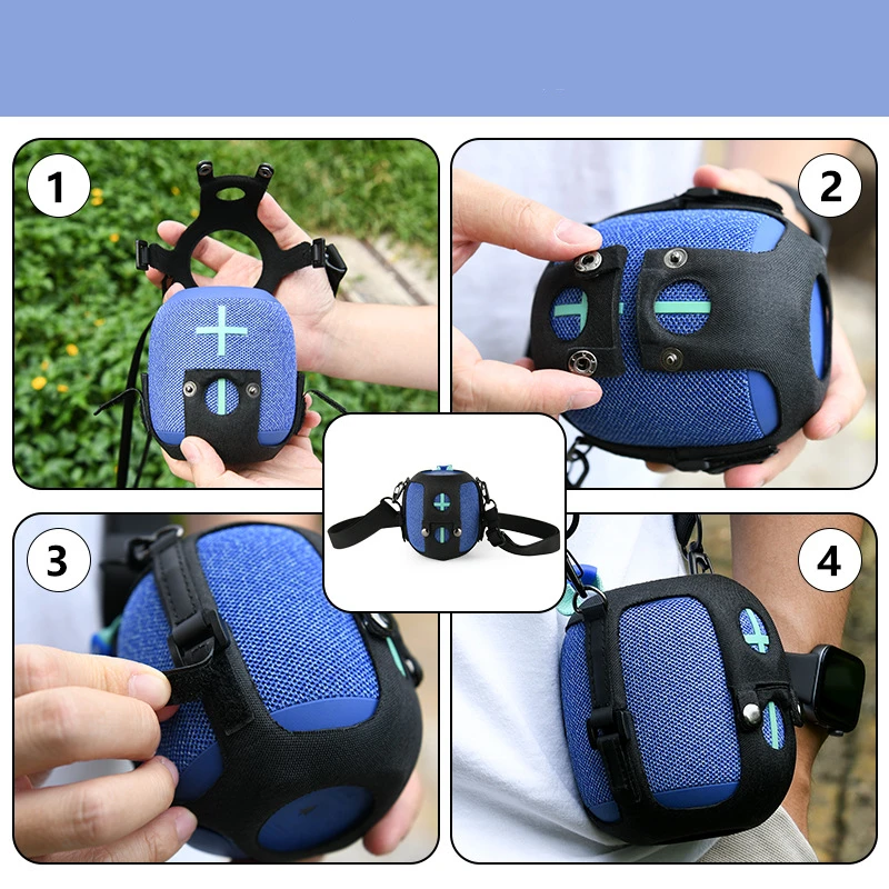 Para UE Wonderboom 2 3 generación Universal EVA altavoz estuche protector de almacenamiento con correa para el hombro - imagen 3