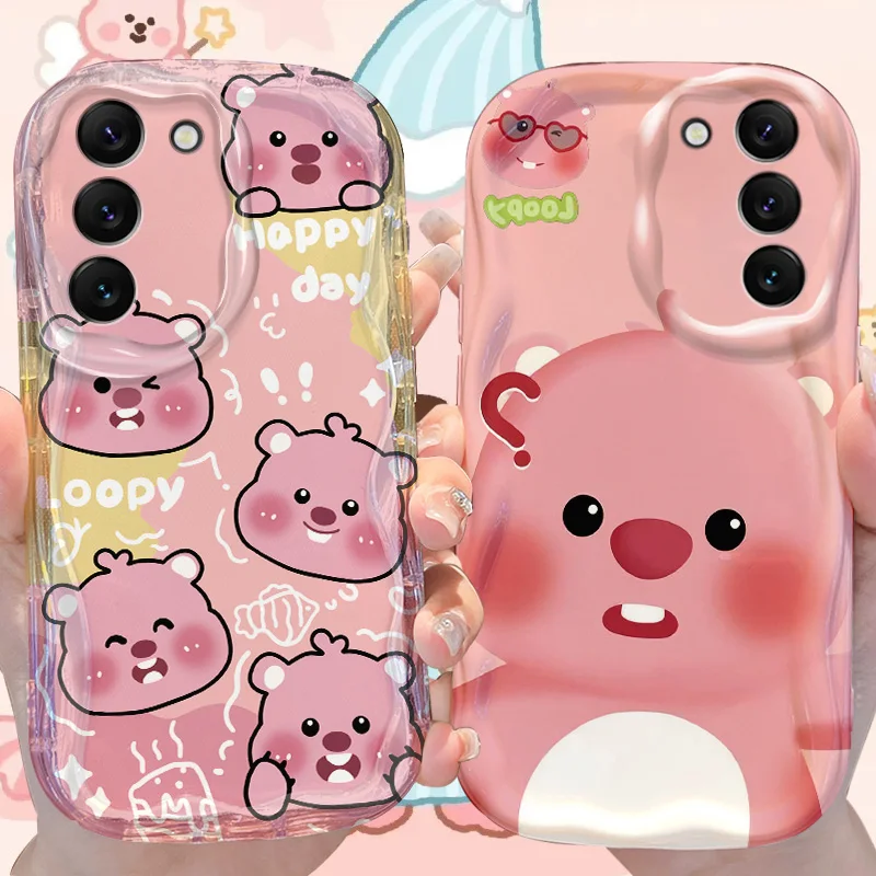 Funda Loopy Wave para Samsung Galaxy S25 S24 S23 S22 S21 Ultra Plus S20 FE A73 A72 A71 A56 A55 A54 5G A52 A52S A51 4G