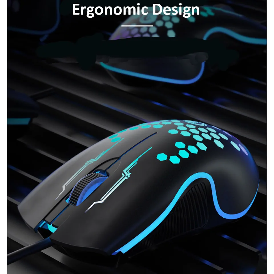 Ratón Gaming Óptico con Cable Retroiluminación RGB 1000 DPI USB - imagen 5