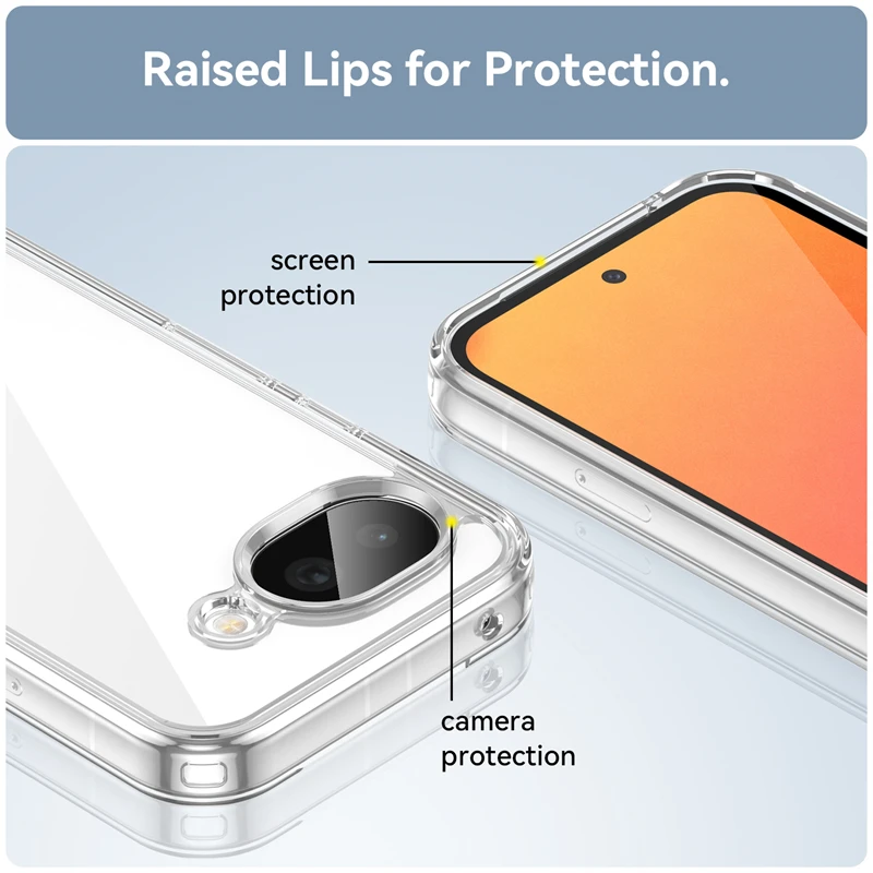 Para Google Pixel 10 A funda de lujo de silicona transparente PC TPU funda protectora Pixel 10 A funda a prueba de golpes funda Google Pixel 10A - imagen 4