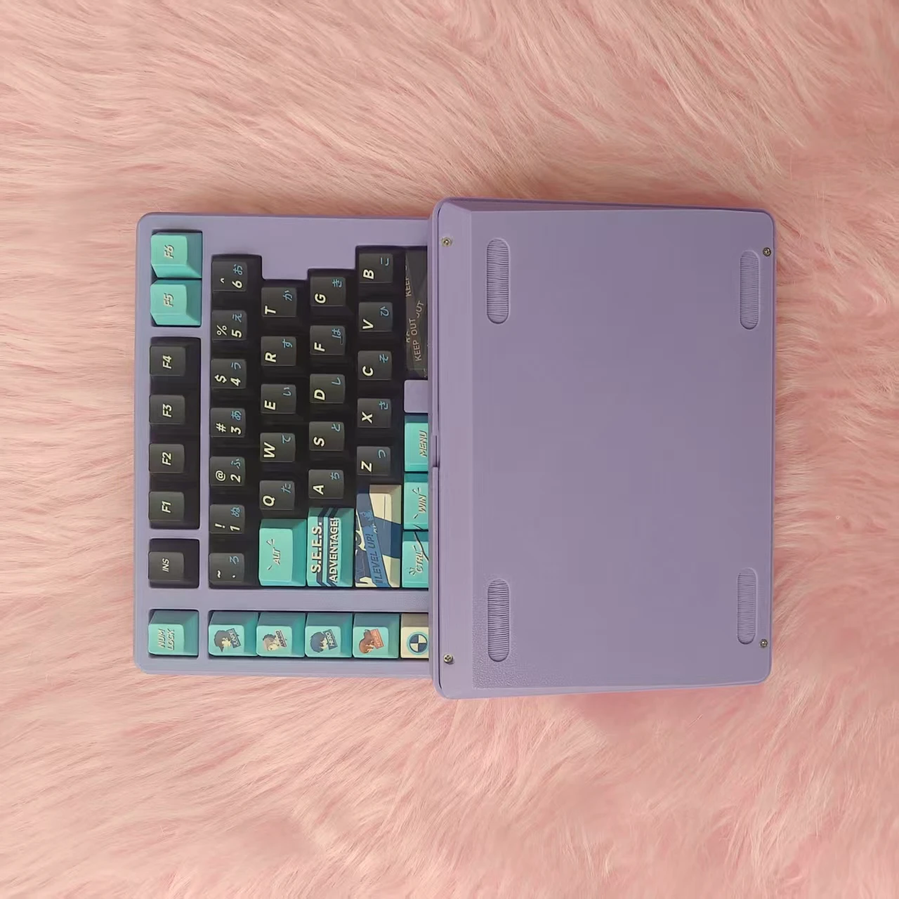 Kit de teclado mecánico dividido inalámbrico de 75 teclas, estructura de junta, modo único Hotswap, 2,4G, bricolaje, teclado separado personalizado, juego de oficina - imagen 3