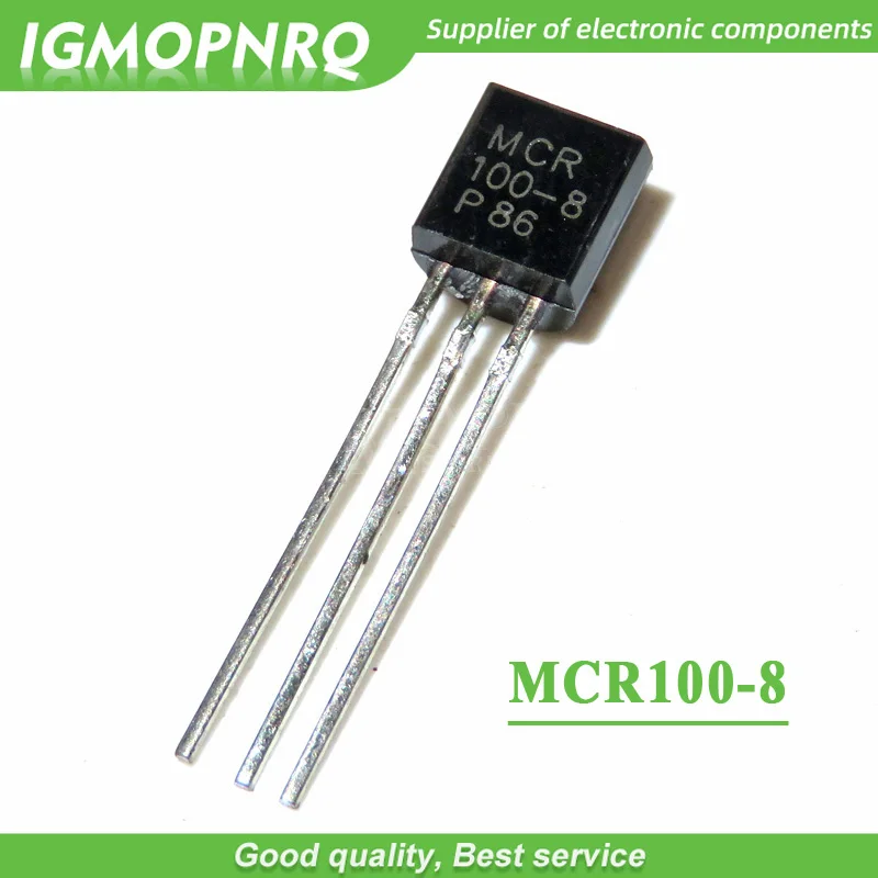 Piezas 100-8 MCR100 TO-92 SCRs 600V 800mA, nuevo, original, 50 MCR100-8