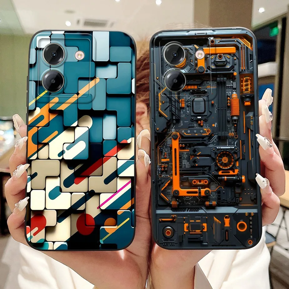 Para Xiaomi Poco M7 Pro 5G funda elegante cubierta pintada de caramelo funda de teléfono de silicona suave para Xiaomi Poco M7 PocoM7 Pro 5G Fundas bolsas - imagen 5