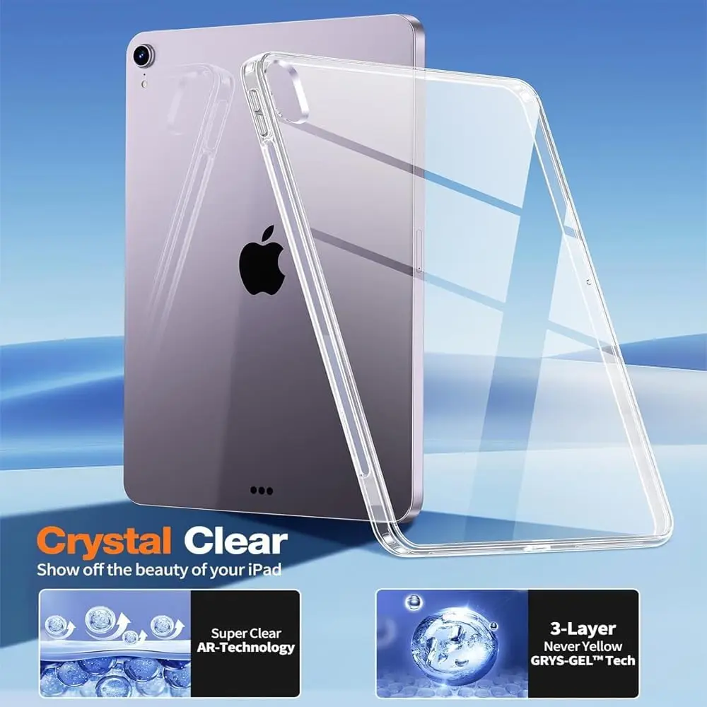 Funda de silicona para iPad Air 11 13 2024, funda transparente suave de TPU, funda trasera para tableta para iPad A2902 A2899 A2900 A2898 - imagen 2