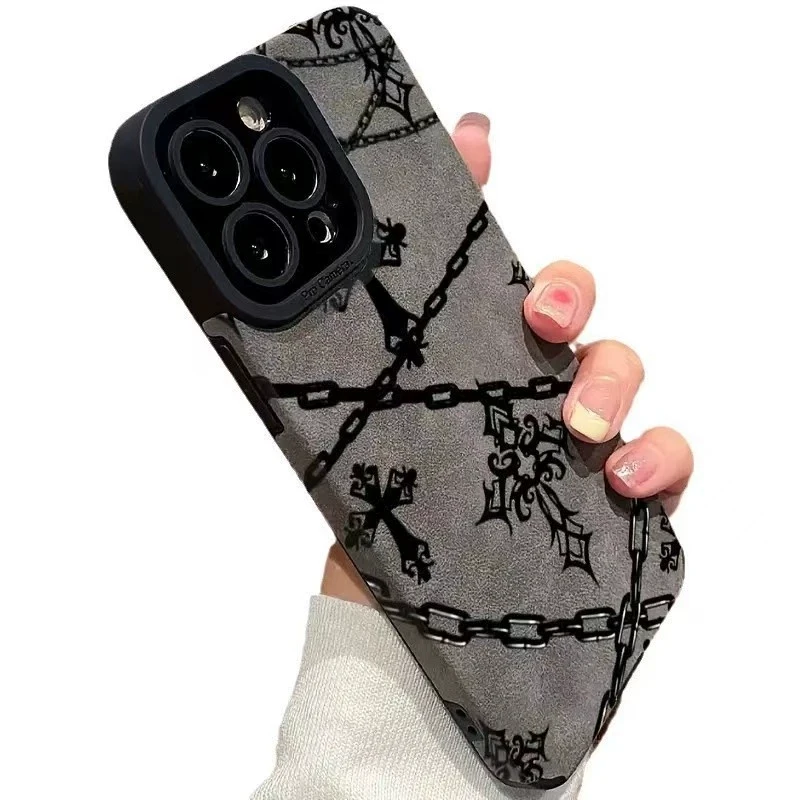 Para iphone 17 17Pro funda con estampado fresco 16Pro Max 15 14 13 Mini 12 11 Pro 17Air 17Promax fundas de teléfono con flores - imagen 4