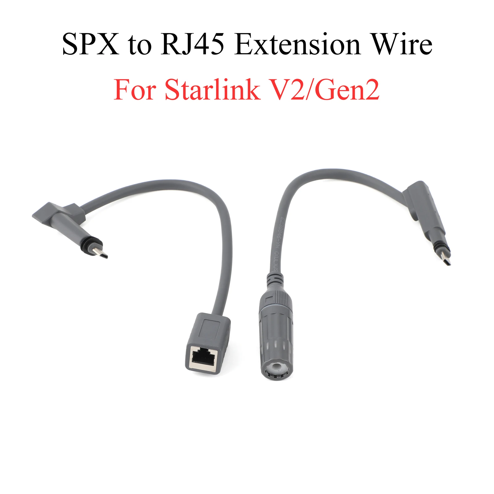 Para Cable de extensión Starlink V2/Gen2 enchufe SPX a Cable adaptador RJ45 interior/exterior impermeable y antienvejecimiento