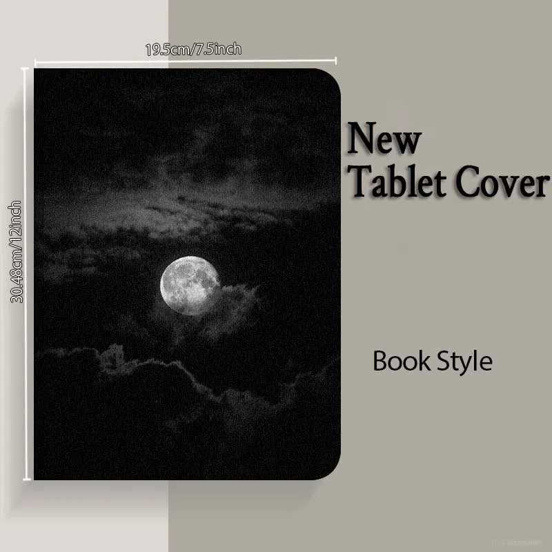 Funda con patrón de diseño de nube oscura para Xiaomi Redmi Pad 2 4 5 6 6S 7 7S SE Pro Ultra Max 14 11 8,7 11,2 12,5 pulgadas - imagen 5