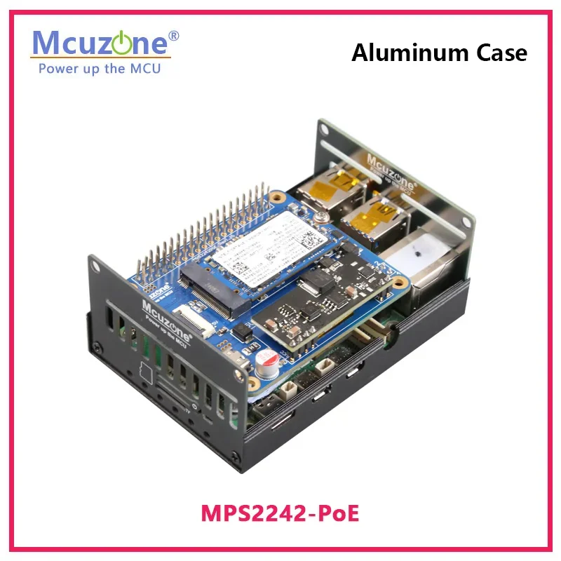 Caja de aluminio Raspberry Pi 5, compatible con RPi5 con MPS2280, MPS2242, MPS2280D, MPSAI, MPWAI, MPSTPU, MPW7, MPS2280-PoE - imagen 5