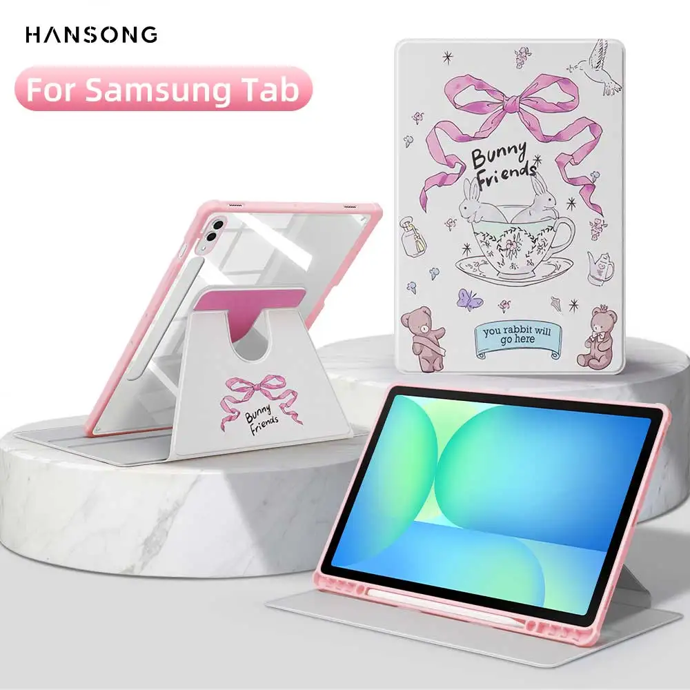 360 °   Funda giratoria para Samsung Galaxy Tab para A8 10,5/A9 Plus 11/S6 Lite 10,4/S9 FE 10,9/S9/S10 Plus 12,4/S10 FE Plus 13,1