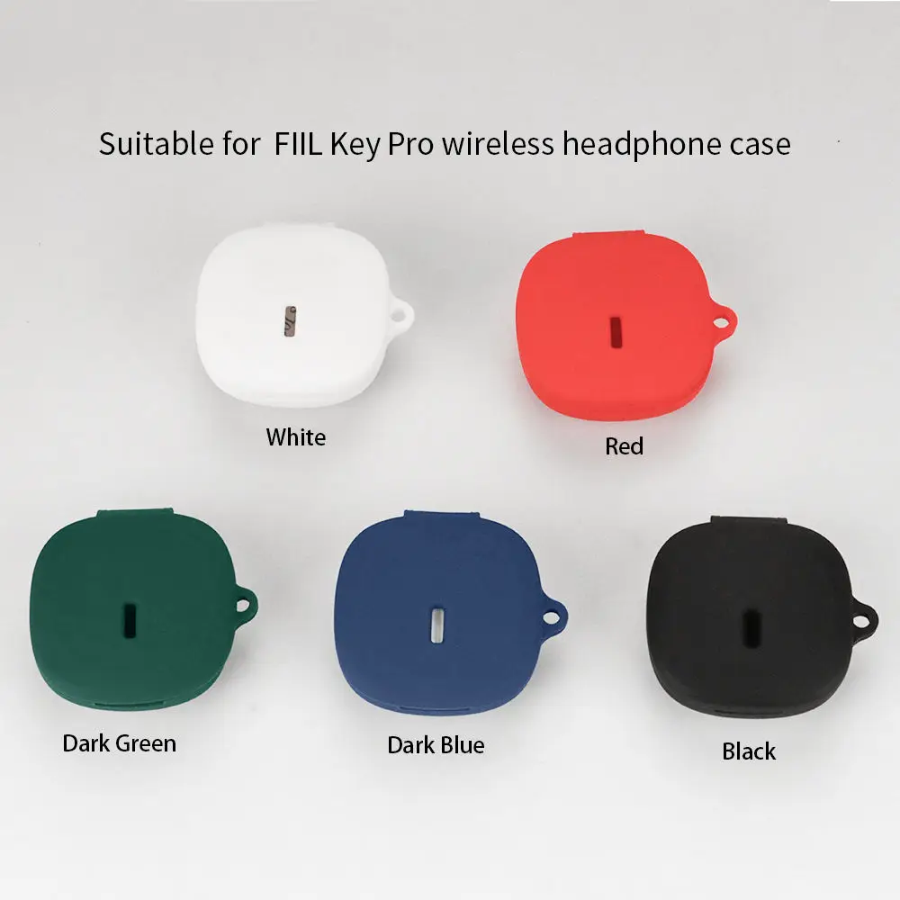 Funda protectora para auriculares FIIL Key Pro, anticaída, silicona suave, auriculares inalámbricos, Bluetooth, transporte - imagen 2